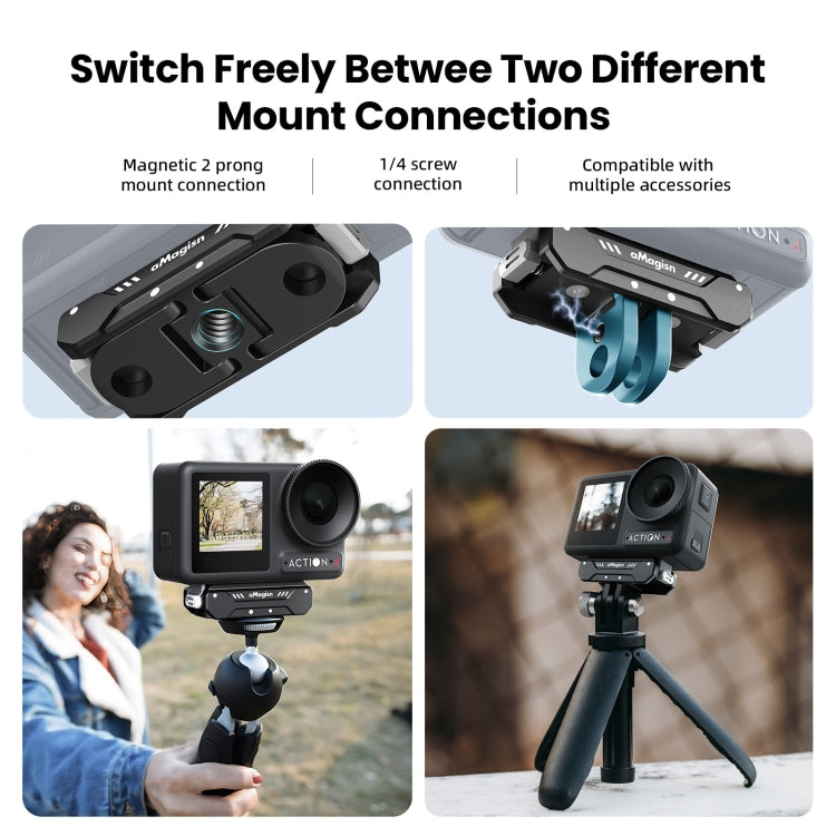 For DJI Osmo Action 4 / 3 aMagisn Magnetic Fast Disassembly Motion Camera Accessories - Other by aMagisn | Online Shopping South Africa | PMC TechLife | Buy Now Pay Later Mobicred