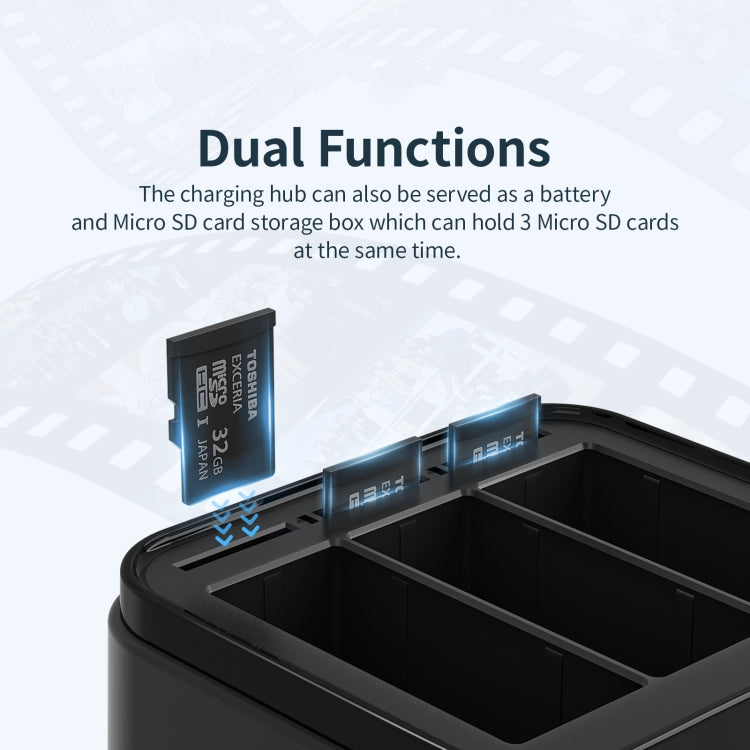 AMagisn Battery Charger Charging Seat For GoPro HERO12 Black /11 Black /10 Black /9 Black - Charger by aMagisn | Online Shopping South Africa | PMC TechLife | Buy Now Pay Later Mobicred