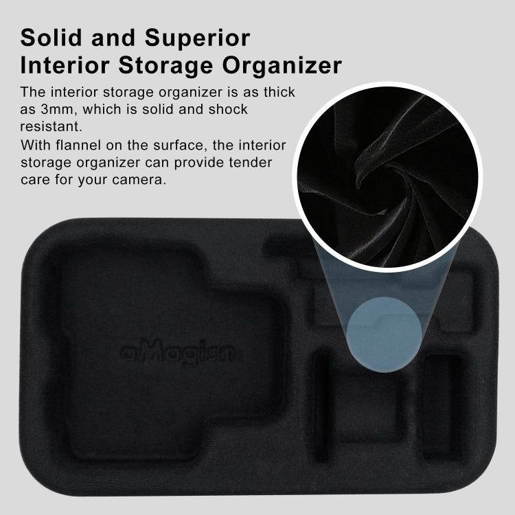 For DJI Osmo Action 4 / 3 aMagisn Small Organizer Bag Sports Camera Protective Accessories(Yellow) - free shipping - PMC TechLife - Order now!