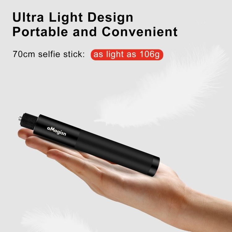aMagisn 70cm Invisible Straight Pull Selfie Stick Sports Camera Accessories, Specification: Single Rod - free shipping - PMC TechLife - Order now!
