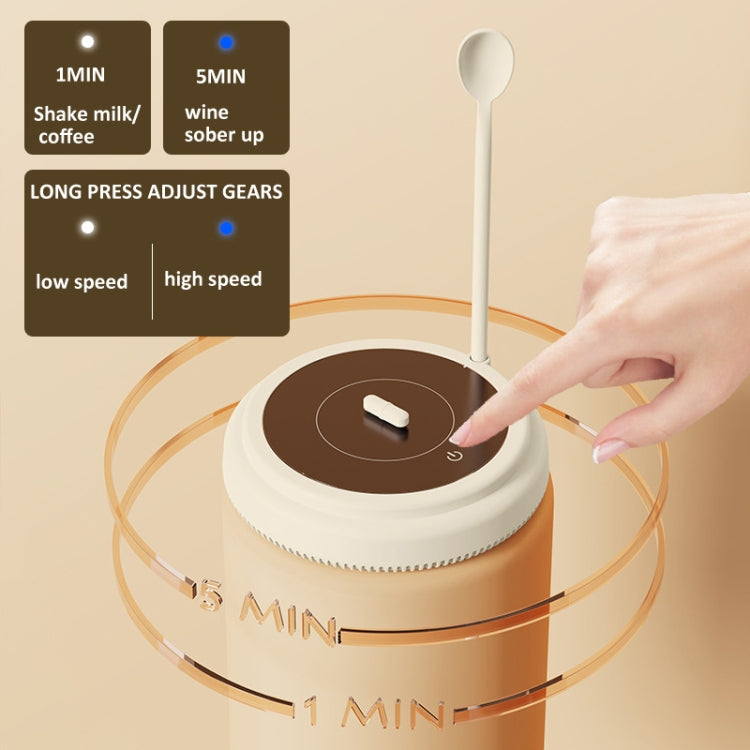 10000rpm/min Magnetic Levitation Electric Coffee Stirrer Milk Shaker Red Wine Decanter(White) - free shipping - PMC TechLife - Order now!