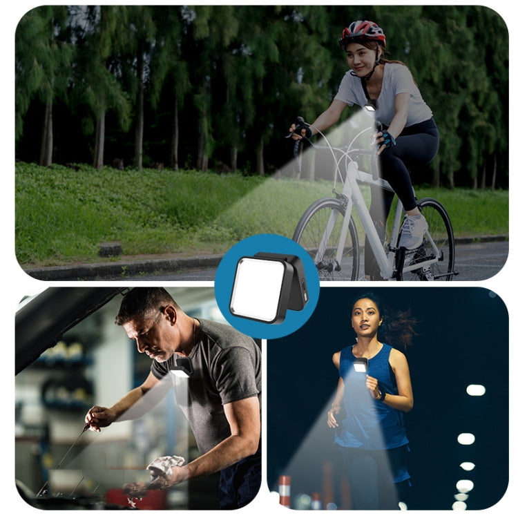 Camping Cycling Lavalier Lamp Night Fishing Light Three-Color Temperature Reading Lamp(Black) - Camping Lighting by PMc TechLife | Online Shopping South Africa | PMc TechLife | Buy Now Pay Later Mobicred