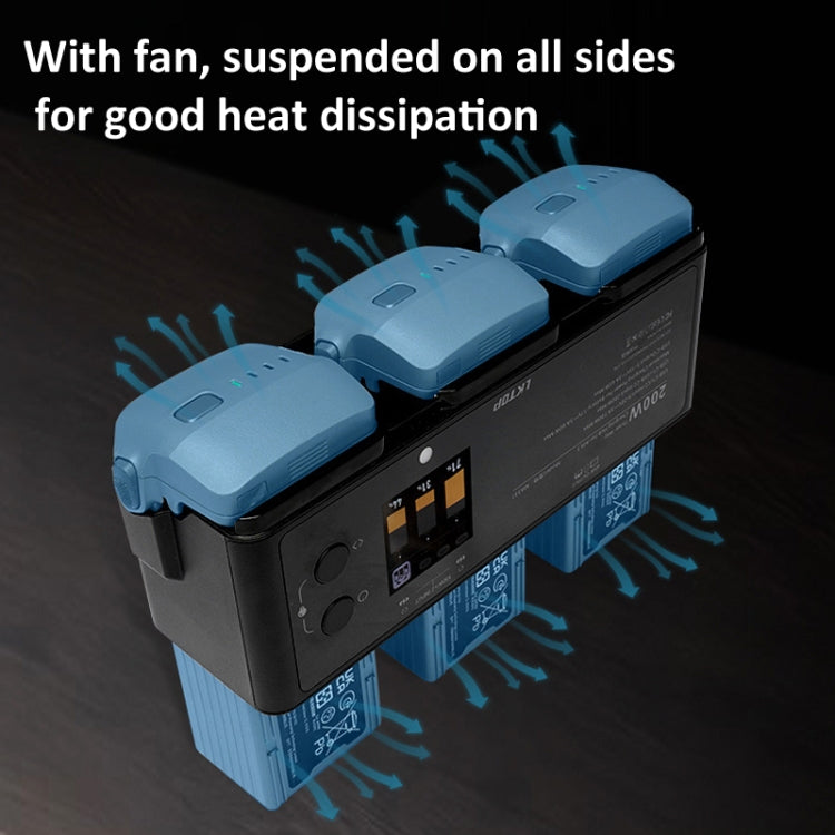 For DJI Air 3 Smart Flight Battery LKTOP 200W 3-Channel Charging Manager - free shipping - PMC TechLife - Order now!