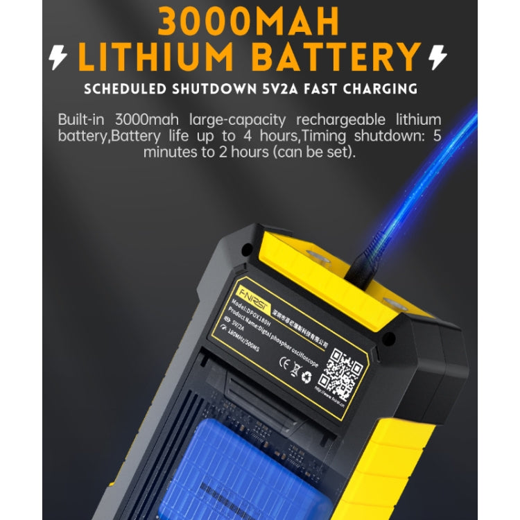 FNIRSI 2 In 1 Small Handheld Fluorescence Digital Dual-Channel Oscilloscope, US Plug(Yellow) - free shipping - PMC TechLife - Order now!