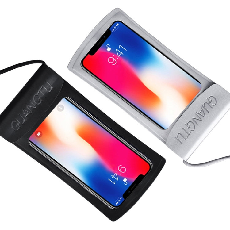 TPU Transparent Touch Screen Phone 30m Waterproof Bag Outdoor Rafting Phone Case(Rose Gold) - Waterproof Bag by GUANGTU | Online Shopping South Africa | PMC TechLife | Buy Now Pay Later Mobicred