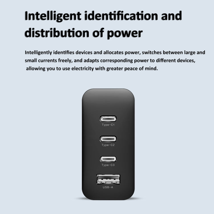 LKTOP 100W Gallium Nitride Fast Charger AC Adapter With 3 USB-C/Type-C+1 USB-A Port US Plug - free shipping - PMC TechLife - Order now!