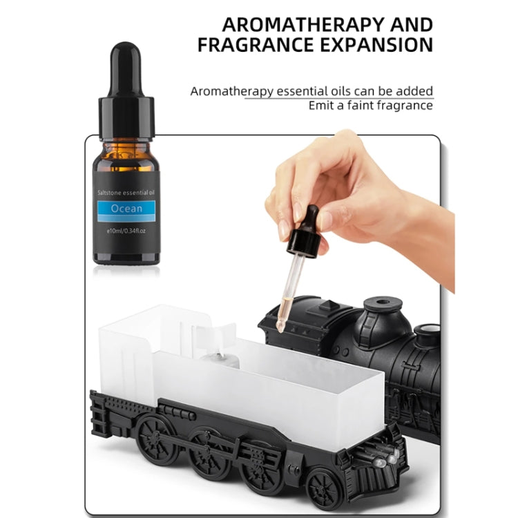 300ml Small Train Essential Oil Diffuser Humidifier With Remote Control UK Plug - free shipping - PMC TechLife - Order now!