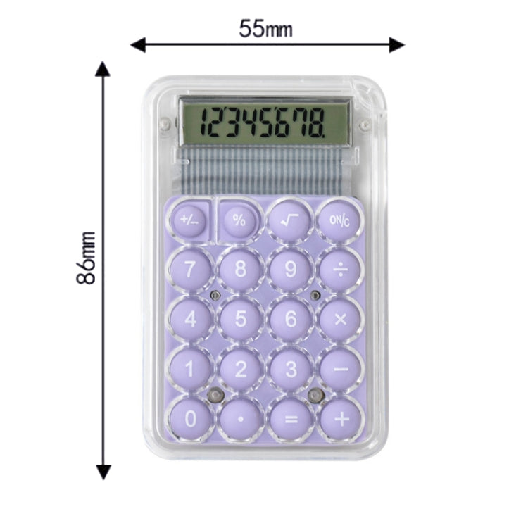 Small Silent Simple Calculator Mini Candy Dormitory Student Office Exam Tool(Pink) - Calculator by PMc TechLife | Online Shopping South Africa | PMc TechLife | Buy Now Pay Later Mobicred