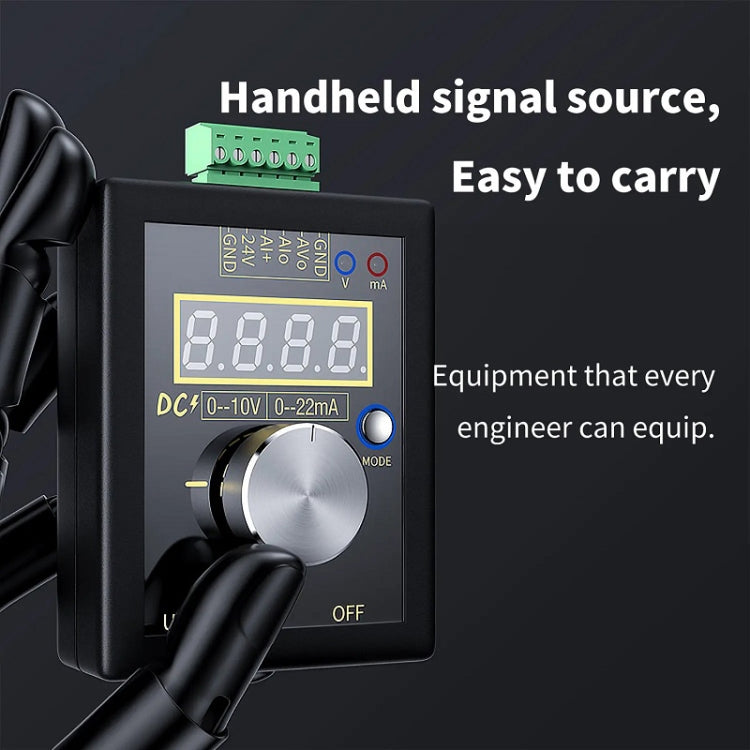FNIRSI 0-12V/0-4-24mA Handheld Positive Negative Voltage Current Signal Generator(Without Battery) - Current & Voltage Tester by FNIRSI | Online Shopping South Africa | PMC TechLife | Buy Now Pay Later Mobicred