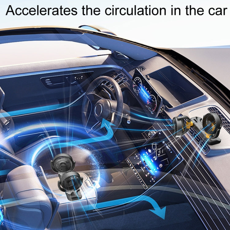 SUITU Car Foldable Cooling Fan Automobile Summer Temperature Reduction Fan, Model: Single 5V USB Energized - Heating & Fans by SUITU | Online Shopping South Africa | PMC TechLife | Buy Now Pay Later Mobicred