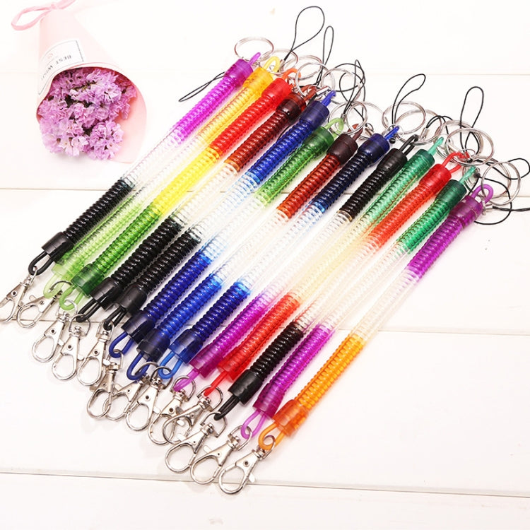 5pcs Spring Key Rope Plastic Keychain Environmentally Friendly Elastic Chain(Colorful Random Delivery) - free shipping - PMC TechLife - Order now!