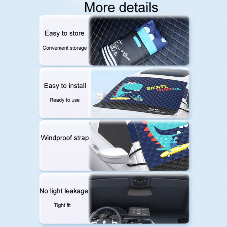 SUITU ST-3950 Automobile Thickening Sun Shield Car Snow Block Coat, Style: Dinosaur - Window Foils & Solar Protection by SUITU | Online Shopping South Africa | PMC TechLife | Buy Now Pay Later Mobicred