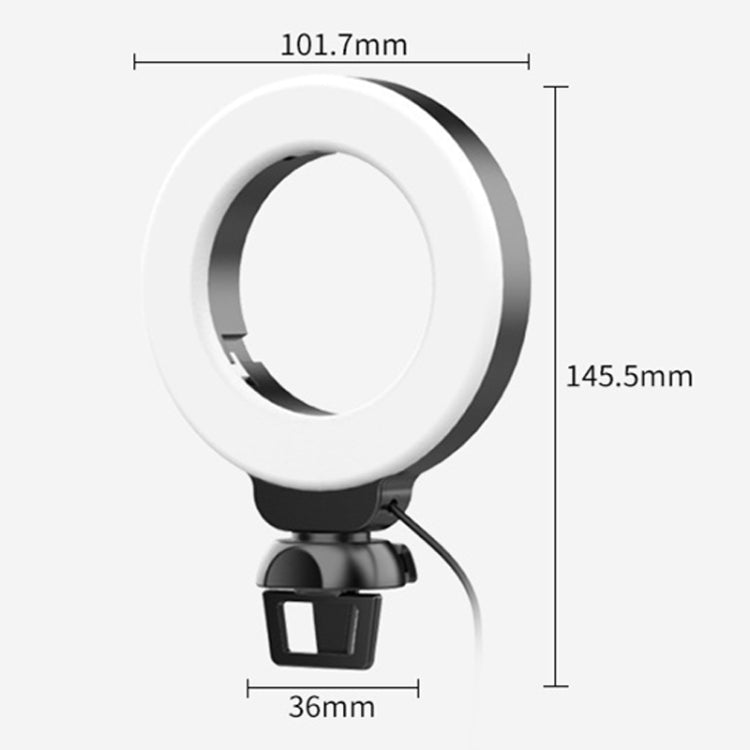YRing48 4-Inch 48LEDs Laptop Camera Video Conference Live Beauty Ring Fill Light, Spec: Clip with Tripod - Selfie Light by PMC TechLife | Online Shopping South Africa | PMC TechLife | Buy Now Pay Later Mobicred
