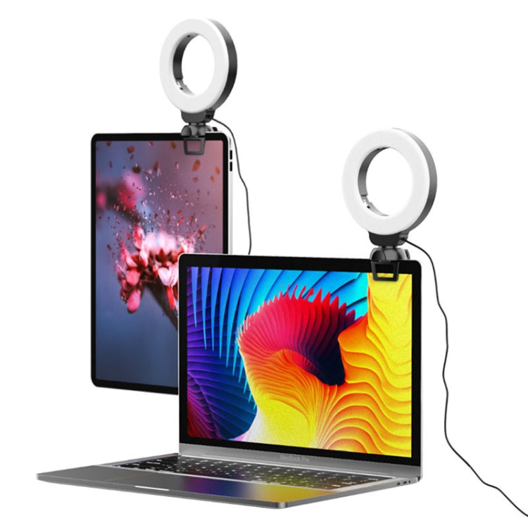 YRing48 4-Inch 48LEDs Laptop Camera Video Conference Live Beauty Ring Fill Light, Spec: Clip Set - free shipping - PMC TechLife - Order now!