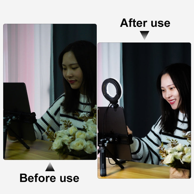 YRing48 4-Inch 48LEDs Laptop Camera Video Conference Live Beauty Ring Fill Light, Spec: Clip Set - free shipping - PMC TechLife - Order now!