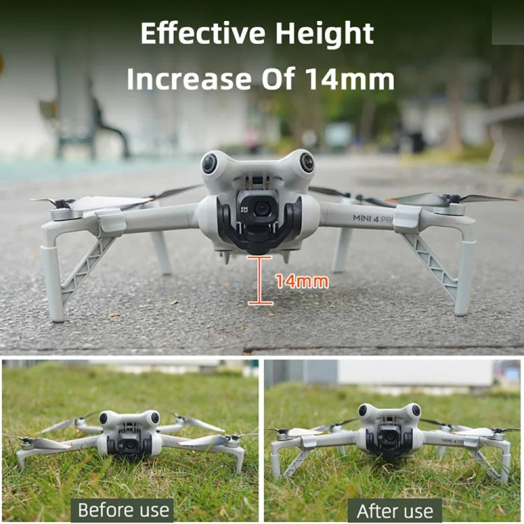 For DJI Mini 4 Pro Drone BRDRC Landing Gear Increased Height Leg(Gray) - Other by BRDRC | Online Shopping South Africa | PMC TechLife | Buy Now Pay Later Mobicred