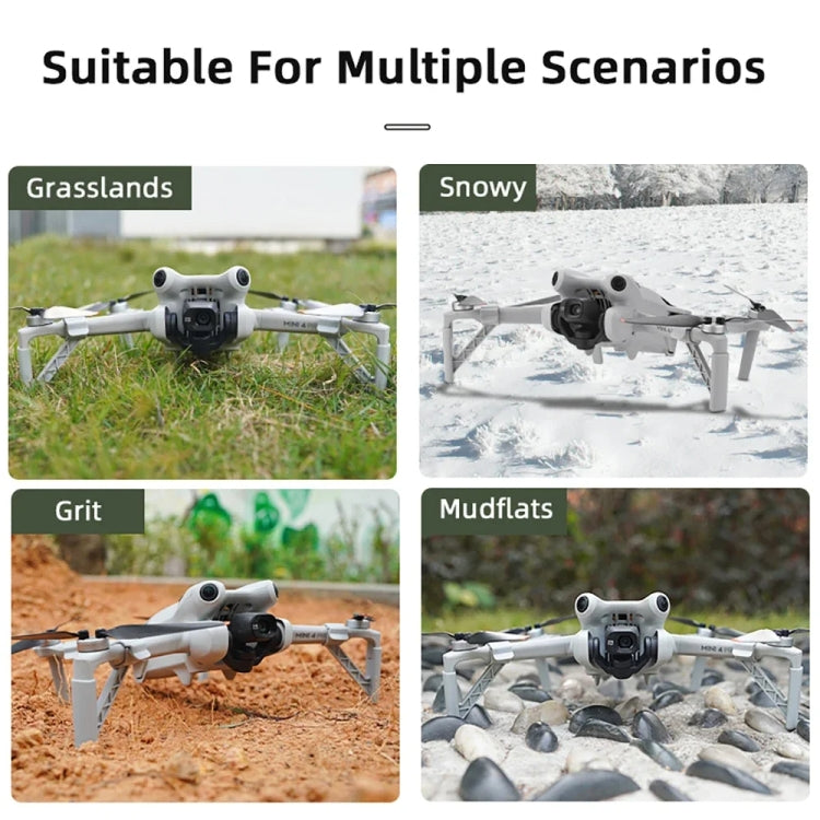 For DJI Mini 4 Pro Drone BRDRC Landing Gear Increased Height Leg(Gray) - Other by BRDRC | Online Shopping South Africa | PMC TechLife | Buy Now Pay Later Mobicred