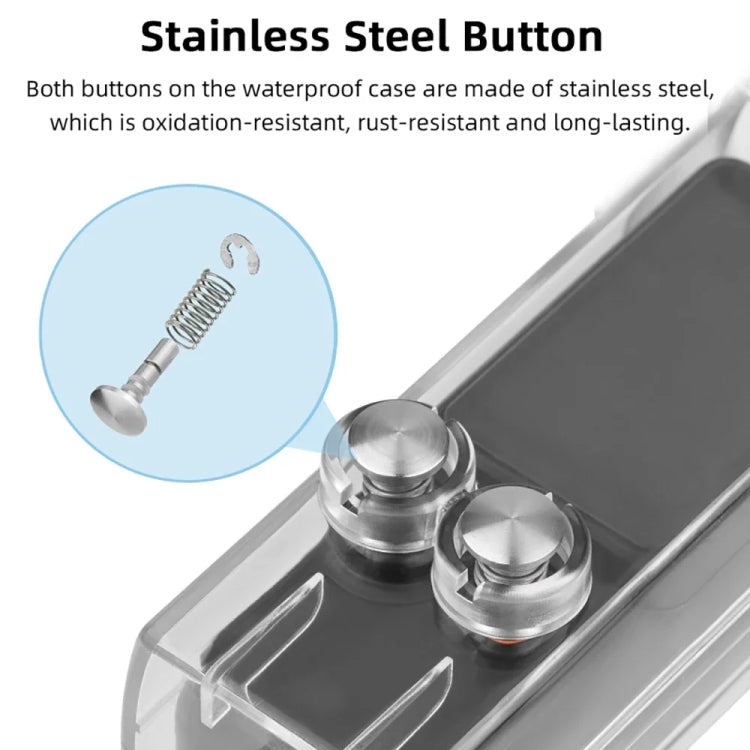 For DJI Osmo Pocket 3 BRDRC 40m Depth Waterproof Case Diving Housing Cover(Black Handle) - free shipping - PMC TechLife - Order now!