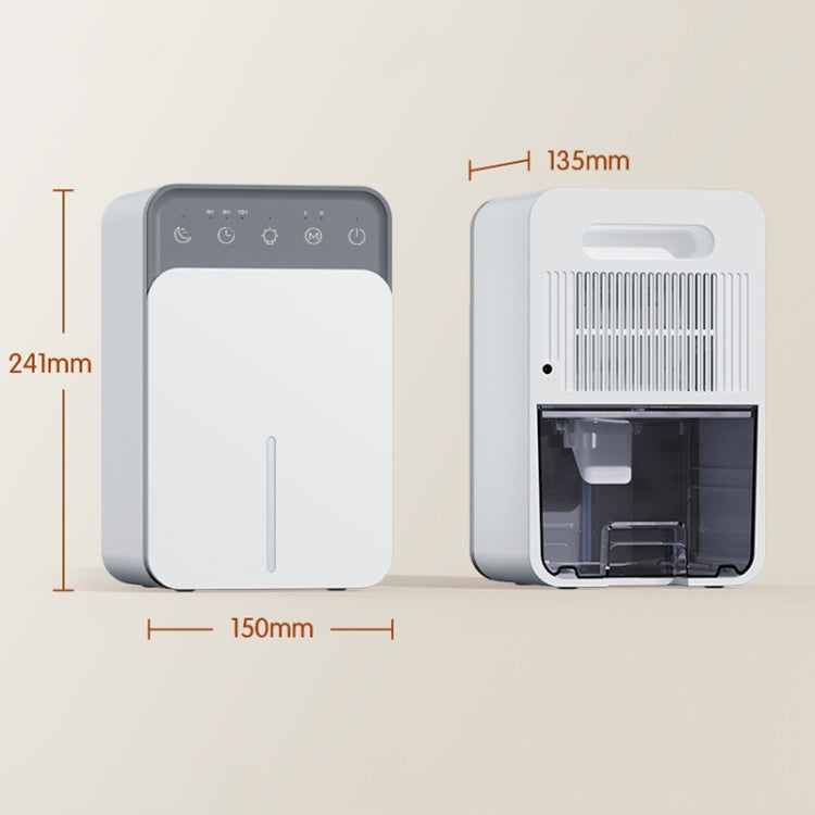 1500ml Semiconductor Dehumidifier with Automatic Defrost Function, Timer, Sleep Mode EU Plug - free shipping - PMC TechLife - Order now!
