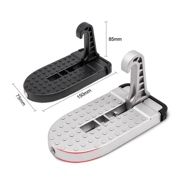 Car Hook Door Foldable Foot Pedal with Safety Hammer(Black) - free shipping - PMC TechLife - Order now!