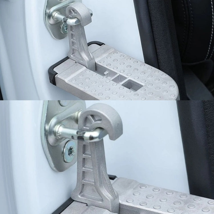 Car Hook Door Foldable Foot Pedal with Safety Hammer(Silver) - free shipping - PMC TechLife - Order now!