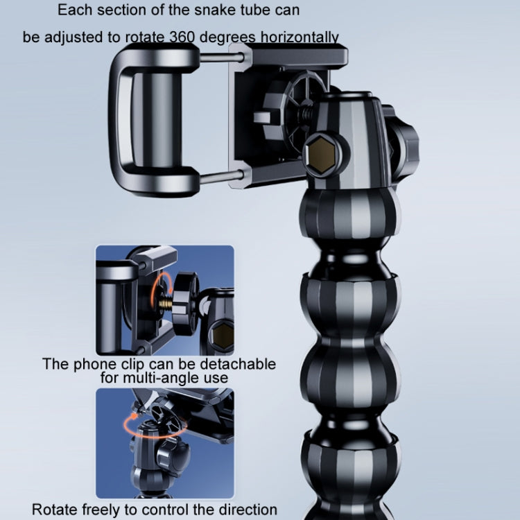 Car Snake-shaped Live Shooting Holder Mobile Phone Holder(2 in 1) - Car Holders by PMC TechLife | Online Shopping South Africa | PMC TechLife | Buy Now Pay Later Mobicred