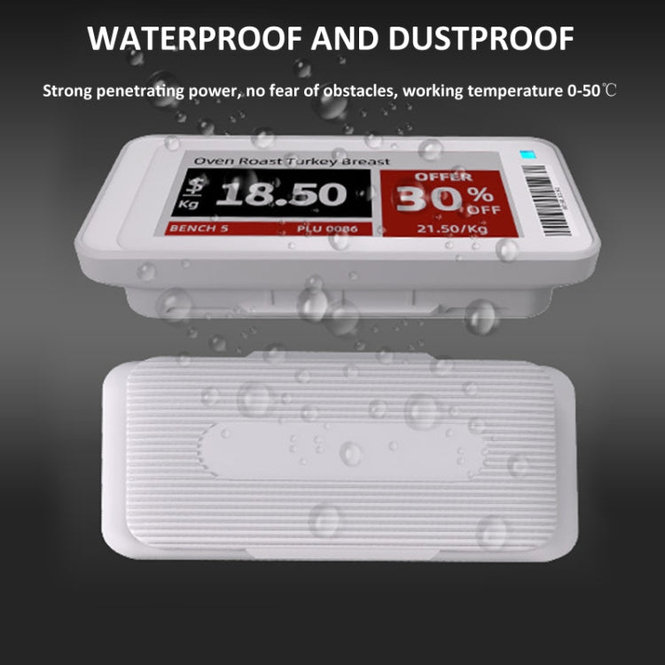 2.9 Inch E-ink Screen Bluetooth Smart Electronic Labels Support Custom Text/Picture/QR Code/Barcode - Store & Supermarket Supplies by PMc TechLife | Online Shopping South Africa | PMc TechLife | Buy Now Pay Later Mobicred