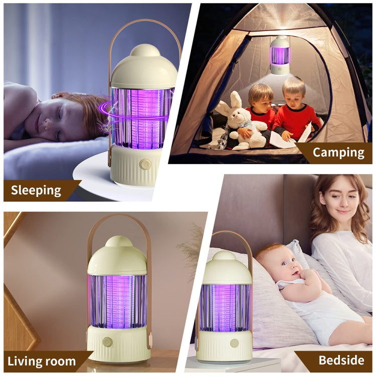 Electric Shock Type Home Night Light Mosquito Killer Outdoor Camping Lamp, Spec: 4000 mAh(Yellow) - Repellents by PMC TechLife | Online Shopping South Africa | PMC TechLife | Buy Now Pay Later Mobicred