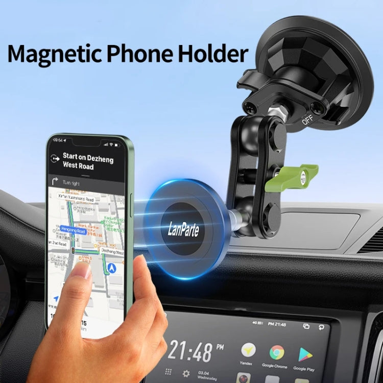 Lanparte Magnetic Car Phone Holder Adjustable Suction Cup Navigation Stand RBA-M01 - Universal Car Holders by Lanparte | Online Shopping South Africa | PMC TechLife | Buy Now Pay Later Mobicred