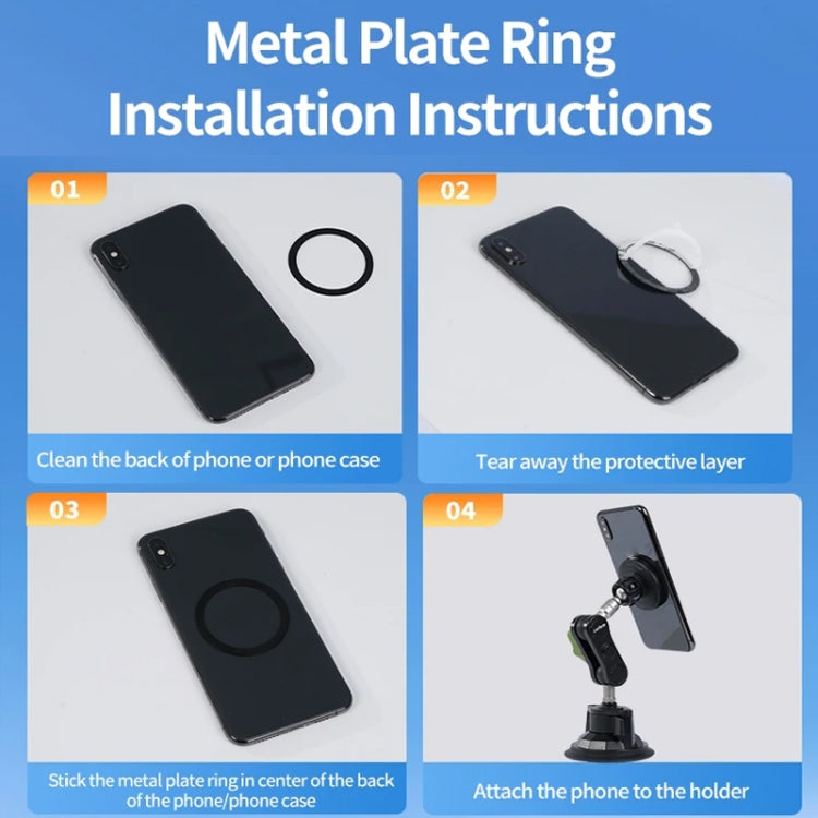 Lanparte Magnetic Car Phone Holder Adjustable Suction Cup Navigation Stand RBA-M01NB - free shipping - PMC TechLife - Order now!