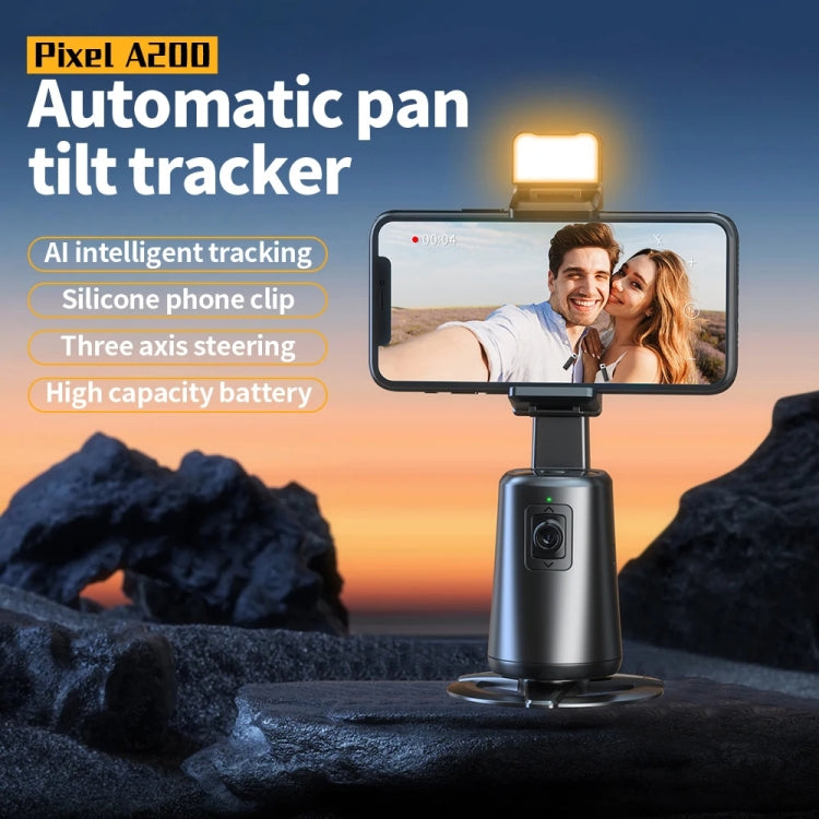 Pixel A200  Auto Tracking Gimbal Stabilizer 360 Degree Rotation Selfie Stick With Fill Light Set 3 - free shipping - PMC TechLife - Order now!