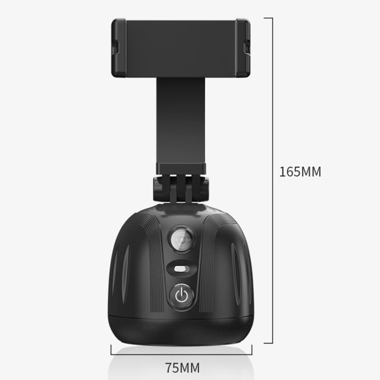 360 Degree Intelligent Follow Live Video Recording Desktop Stabilizer(Black) - Handheld Gimbals by PMC TechLife | Online Shopping South Africa | PMC TechLife | Buy Now Pay Later Mobicred