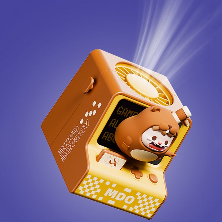 Cartoon Game Console Shape USB Charging Portable Bladeless Halter Fan(Panda Boxer) - Electric Fans by PMC TechLife | Online Shopping South Africa | PMC TechLife | Buy Now Pay Later Mobicred