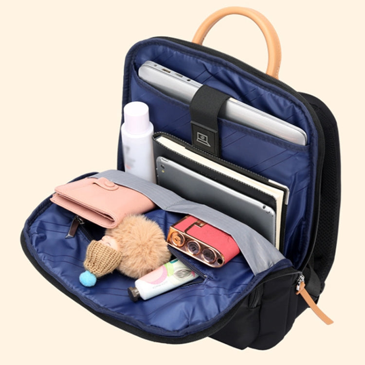 Bopai 62-126521 14-inch Laptop Thin and Light Business Waterproof Backpack(Black) - free shipping - PMC Jewellery - Order now!