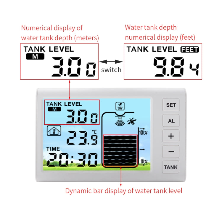 Underground Open Measurement Ultrasonic Liquid Level Meter(TS-FT001) - Water Leakage Alarm by PMc TechLife | Online Shopping South Africa | PMc TechLife | Buy Now Pay Later Mobicred
