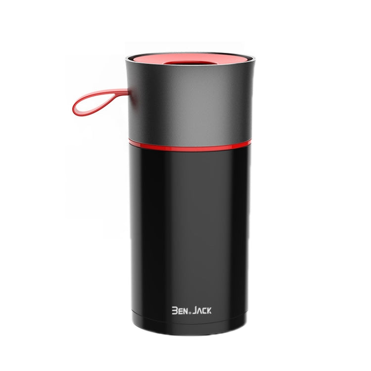 BEN.JACK Cylindrical Car Water Cup Holder Tissue Box(Black Red) - Stowing Tidying by BEN.JACK | Online Shopping South Africa | PMC TechLife | Buy Now Pay Later Mobicred