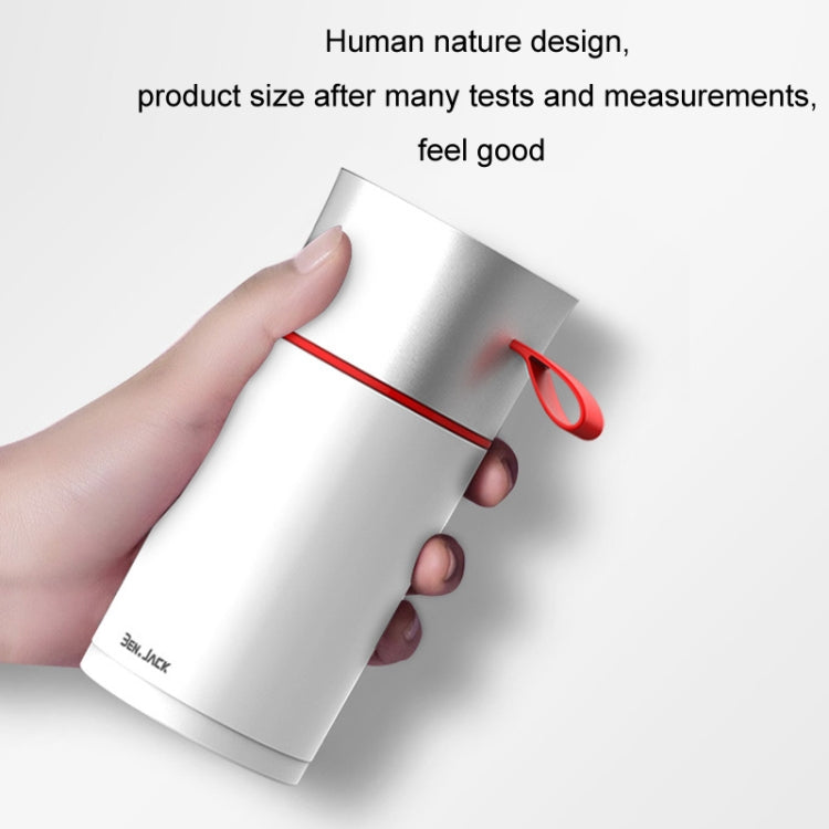 BEN.JACK Cylindrical Car Water Cup Holder Tissue Box(White Red) - Stowing Tidying by BEN.JACK | Online Shopping South Africa | PMC TechLife | Buy Now Pay Later Mobicred