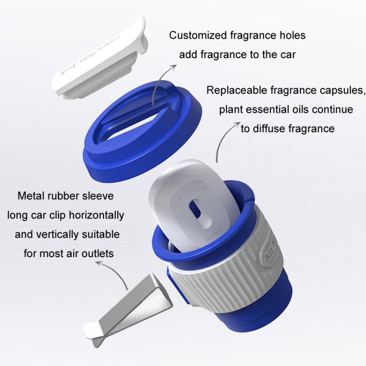 BEN.JACK Coffee Cup Car Perfume Air Conditioner Air Outlet Aromatherapy Ornaments(Light Yellow+Yellow) - Air Freshener by BEN.JACK | Online Shopping South Africa | PMC TechLife | Buy Now Pay Later Mobicred