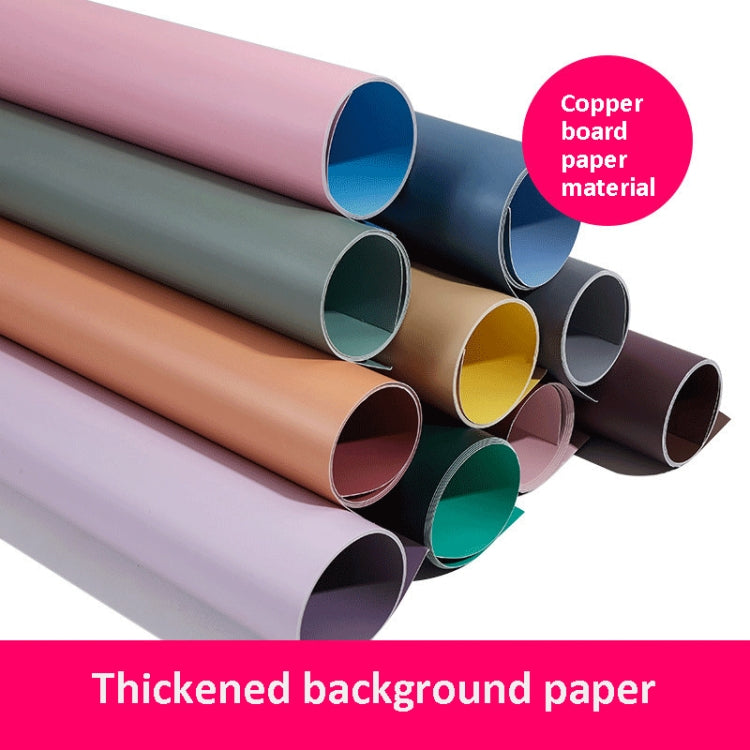 2pcs 60cm Double-Sided Background Board + 7pcs Backdrop Paper Photography Props Set, Spec:  Set 7 - Solid Color by PMC TechLife | Online Shopping South Africa | PMC TechLife | Buy Now Pay Later Mobicred