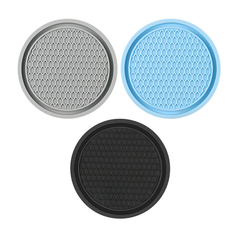 3pcs 7cm Car Diamond-free Water Coaster Interior Anti-slip Mat(Black) - Car Drink Holders by PMC TechLife | Online Shopping South Africa | PMC TechLife | Buy Now Pay Later Mobicred