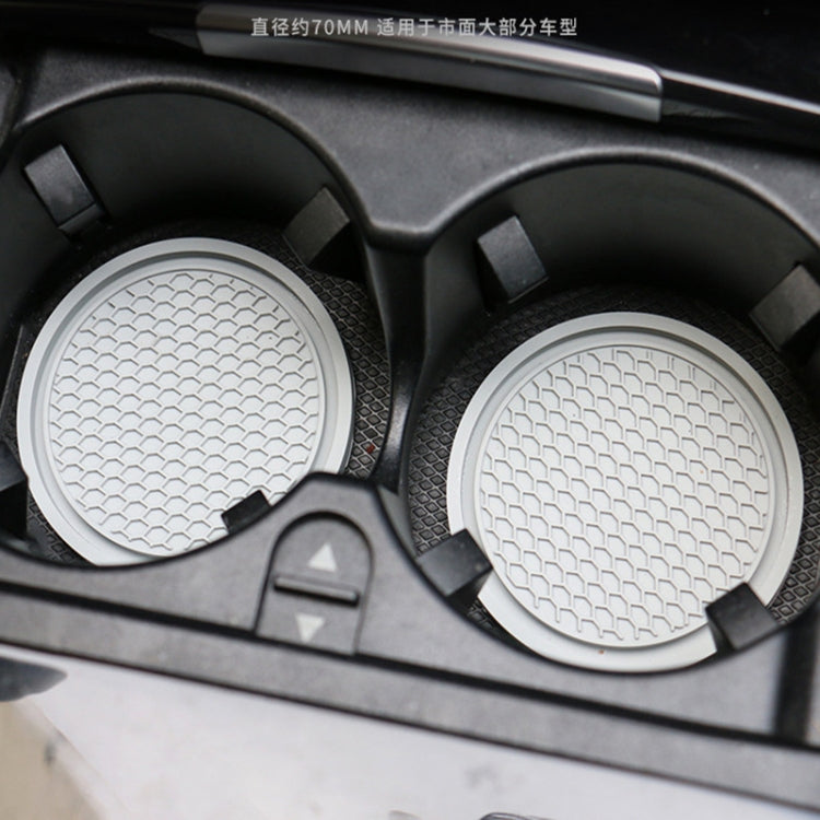 3pcs 7cm Car Diamond-free Water Coaster Interior Anti-slip Mat(Black) - Car Drink Holders by PMC TechLife | Online Shopping South Africa | PMC TechLife | Buy Now Pay Later Mobicred