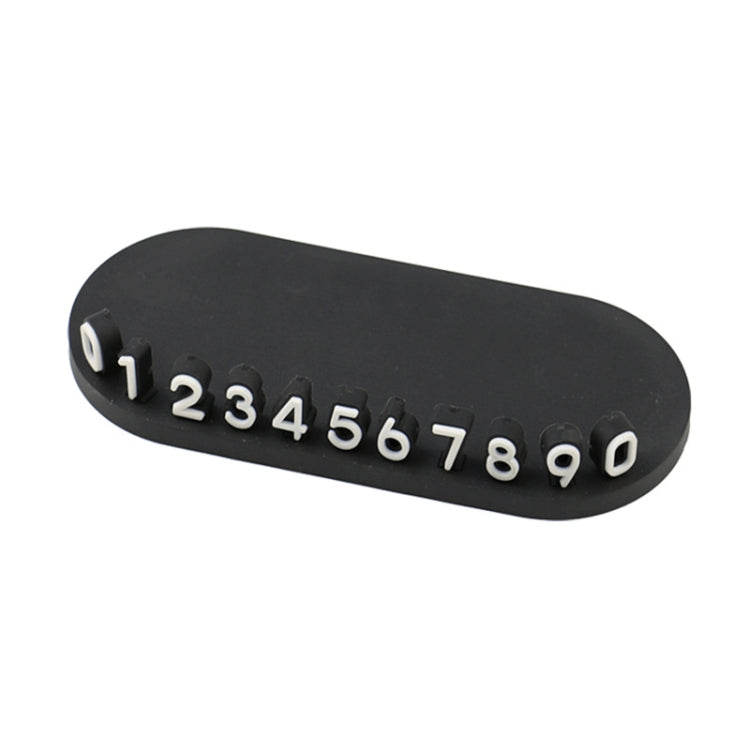 3D Temporary License Plate Removal Ornaments Anti-slip Base(Black) - Parking Card by PMC TechLife | Online Shopping South Africa | PMC TechLife | Buy Now Pay Later Mobicred