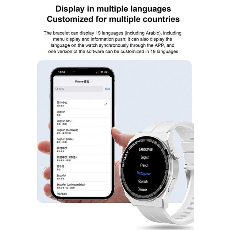 GT3Pro 1.28-Inch Health Monitoring Bluetooth Call Smart Watch With NFC, Color: Brown Leather - free shipping - PMC TechLife - Order now!