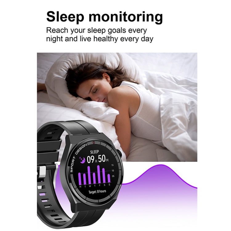 GT3Pro 1.28-Inch Health Monitoring Bluetooth Call Smart Watch With NFC, Color: Brown Leather - free shipping - PMC TechLife - Order now!