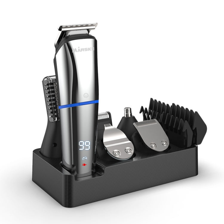 MARSKE 6 In 1 Hair Clipper Grooming Set Rechargeable Razor Carving Nose Hair Trimmer US Plug - free shipping - PMC TechLife - Order now!