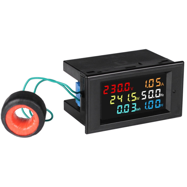 SINOTIMER SPM003 AC LED Digital Voltmeter Frequency Factors Meter Power Monitor, Specification: AC80-300V 100A - Current & Voltage Tester by SINOTIMER | Online Shopping South Africa | PMC TechLife | Buy Now Pay Later Mobicred