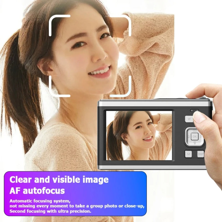 4K HD Optical Zoom Digital Camera 60MP Dual Screen Selfie Camera, No Memory(White) - Video Cameras by PMC TechLife | Online Shopping South Africa | PMC TechLife | Buy Now Pay Later Mobicred