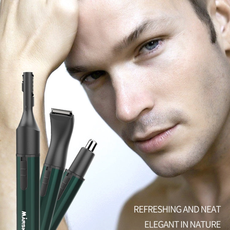 MARSKE  MS-7111 3 In 1 Electric Nose Hair Trimmer Type-C Rechargeable Grooming Instrument(Black) - free shipping - PMC TechLife - Order now!