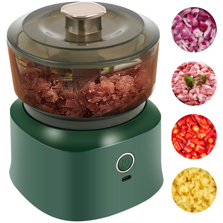 JRQ-01 Home Wireless Electric Meat Grinder Kitchen Garlic Pounder, Size: Electroplated Double-click(Coffee) - Stirrer & Squeezer by PMC TechLife | Online Shopping South Africa | PMC TechLife