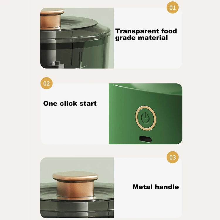 JRQ-01 Home Wireless Electric Meat Grinder Kitchen Garlic Pounder, Size: Long-press(Green) - Stirrer & Squeezer by PMC TechLife | Online Shopping South Africa | PMC TechLife | Buy Now Pay Later Mobicred